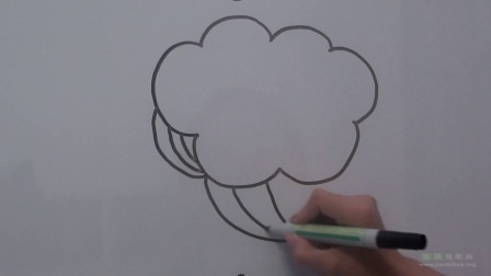 云朵简笔画教程 云朵怎么画视频教程
