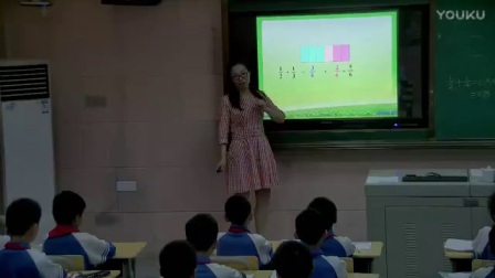 苏教版五年级数学下册《异分母分数加减法》教学视频（骨干教师教学评比视频）