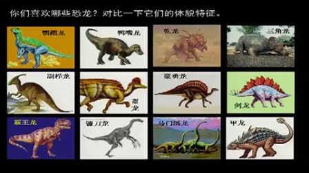人美版小学美术《恐龙世界》教学视频，安徽省