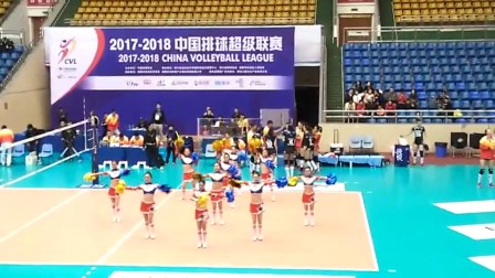 2017-2018中国排球超级联赛成都赛场  --蝶舞魅影舞蹈学校 啦啦操表演《大眼睛》