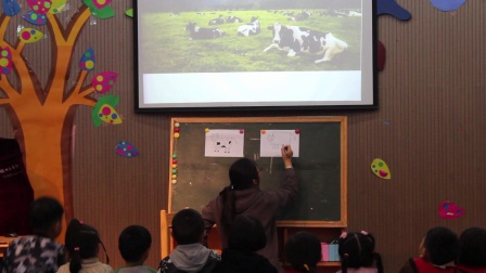 幼儿中班美术活动《花花奶牛》（幼儿园优质课研讨教学视频）