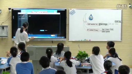 小学英语五年级《water》教学视频，钟海燕