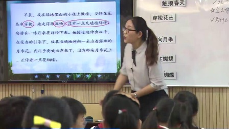 宁波市小学语文《触摸春天》教学视频，2017年度“一师一优课、一课一名
