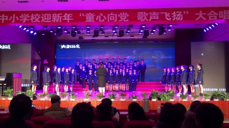 宜春昌黎实验学校初中部参加袁州区中小学合唱比赛现场