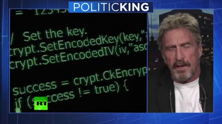 John McAfee - Takes On Larry King - One on One