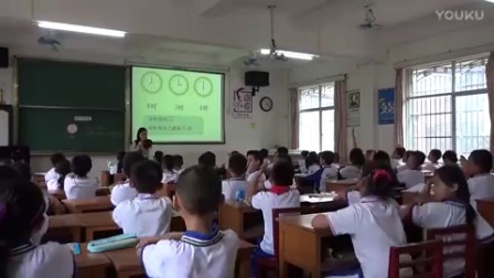人教版小学数学一年级上册《认识钟表》教学视频，江西刘纯玲