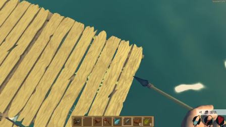 木筏生存日记：在只有四块木板上，硬钢大鲨鱼