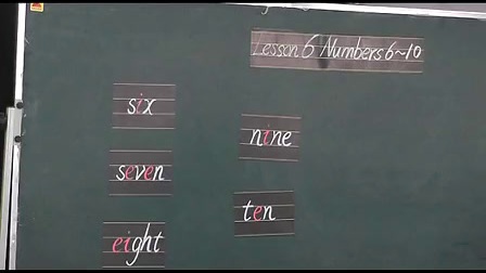英语课《Numbers6-10》教学视频