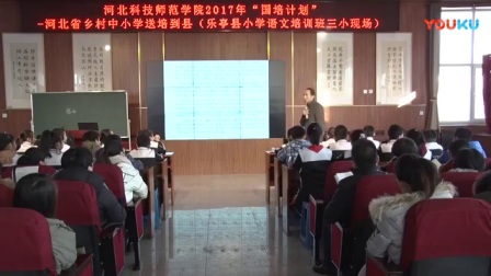 《搭石》教学视频，李卫东，2017年“国培计划”河北省乡村中小学送培到具教学视频