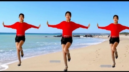 丽丽自由广场舞《最美的相遇》原创水兵舞6人