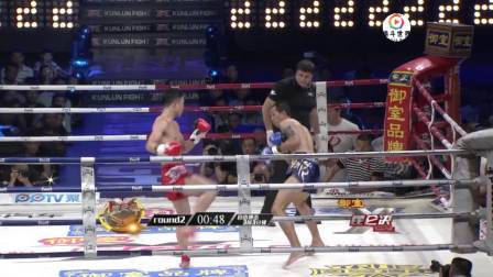 泰拳王二次挑战散打冠军, 张开印一腿踢翻蓝桑坤再次获胜