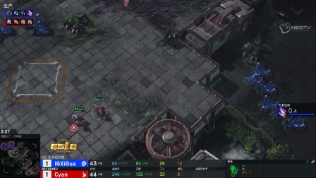 2018星际争霸II黄金职业联赛 第一赛季 B组败者组决赛 第三小局 IGXiGua vs Cyan