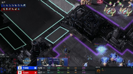 2018星际争霸II黄金职业联赛 第一赛季 四进二 Time vs Cyan