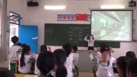 小学英语人教版六上《Unit 2 Ways to go to school》教学视频，广东杨英球