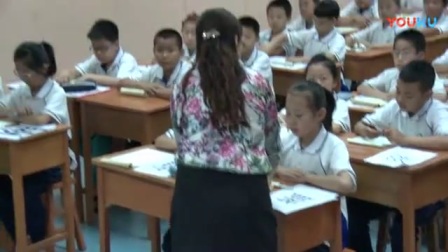 人教版小学语文三年级上册《上下结构的字》教学视频，内蒙古市级优课