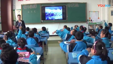 人教版小学语文二年级下册《4 看浪花》教学视频，新疆市级优课