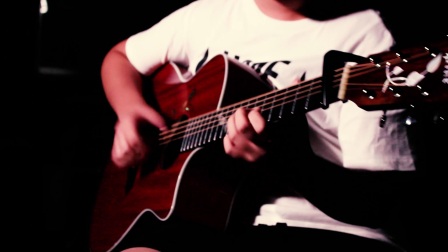 pine  acoustic guitar