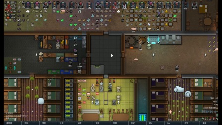 【亮亮解说】   rimworld环世界超极限难度挑战实况   p147   工作间的金属地板