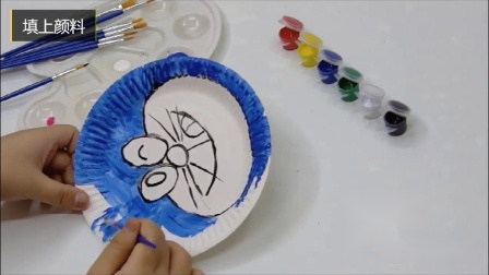 百飞 白色纸盘子纸碟儿童绘画画涂鸦 一次性纸盘蛋糕盘幼儿园手工材料