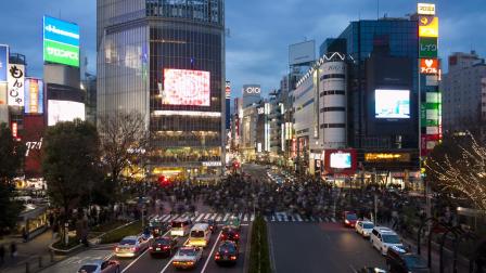 m75、延时拍摄东京城市夜景高清视频素材