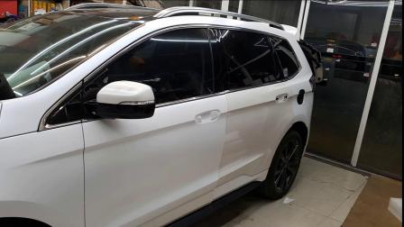 福特锐界 电光金属白 改色 完工效果图