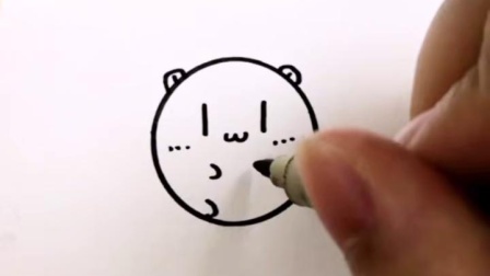 超简单的小仓鼠简笔画 绘画教程