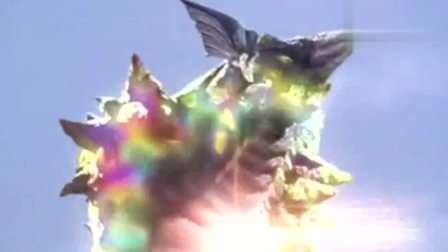 高斯用光线给怪兽排毒，萌萌的怪兽挥手感谢