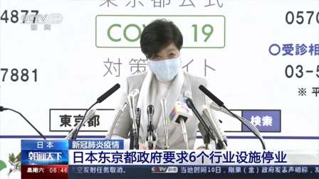 日本 新冠肺炎疫情 日本东京都政府要求6个行业设施停业