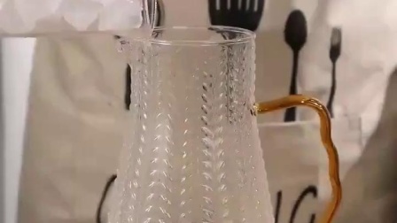 麦穗玻璃冷水壶,玻璃茶壶玻璃花茶;玻璃茶具套装;玻璃双层杯;玻璃茶具礼品套装