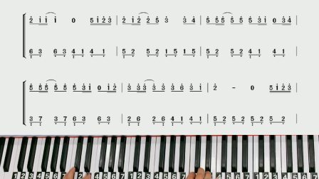 菊次郎的夏天 钢琴简谱教学改编简单版来咯