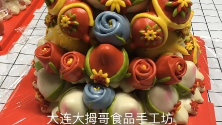 果蔬寿桃，中式蛋糕，生日寿桃馒头，老人祝寿生日礼物🎁
