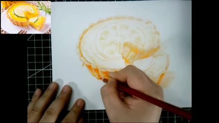 免费公开课 彩铅画法式甜点 柠檬塔