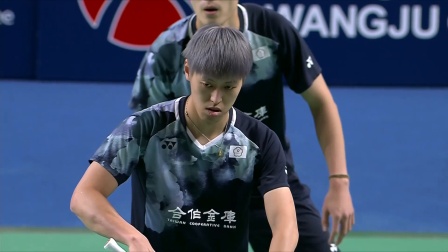 2023韩国羽毛球大师赛 男双决赛 李哲辉/杨博轩VS李洋/王齐麟 【高能时刻】李哲辉杨博轩轮番重击，王齐麟最终无力招架