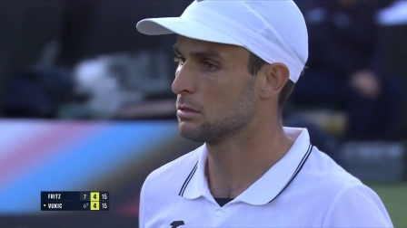 2024ATP250伊斯特本站 男单半决赛 弗里茨VS武基奇 弗里茨多次抗下重击，怎料武基奇突然一变防不胜防