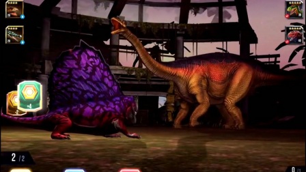 侏罗纪世界游戏第2期：异齿龙升级,对战胜王龙、蛇女龙&侏罗纪恐龙公园游戏【永哥玩游戏】