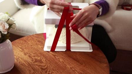 【亿人包装】三合一蛋糕盒组装及丝带绑法