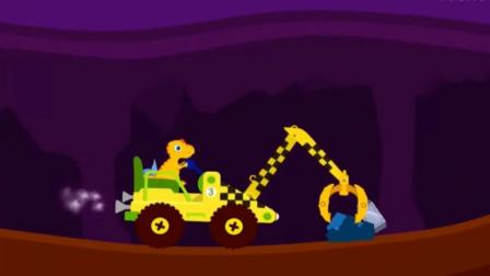 小恐龙阿贡 侏罗纪公园游戏 小恐龙工程车寻宝