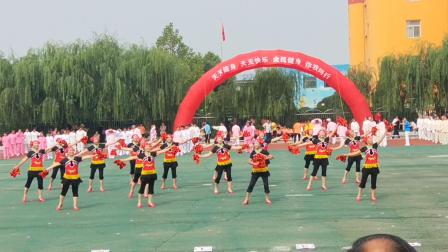 晋中市太谷县胡村镇老年人体育健身活动展示健身秧歌《好日子》老体协队助兴表演