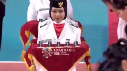 2018雅加达亚运会中国女排冠军颁奖典礼