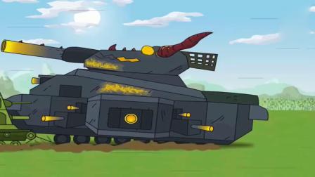 坦克世界搞笑动画kv44打不过利维坦，只能用了！