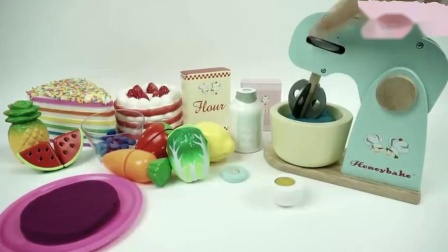 儿童玩具厨房搅拌机香蕉草莓水果蔬菜切切乐DIY生日蛋糕