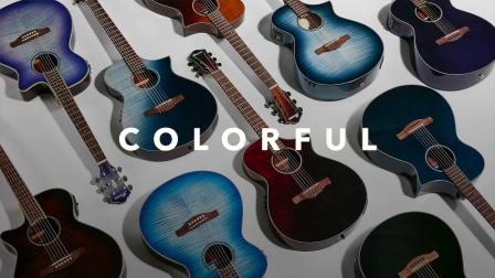 Ibanez木吉他2019年新款AEW/AEG系列，描写颜色丰富的木吉他