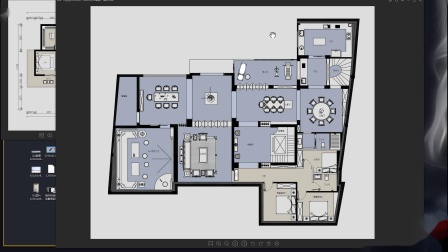 CAD室内设计教程，别墅案例解析