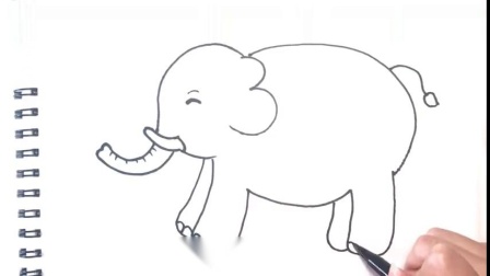 叨叨亲子儿童简笔画｜巧妙用数字3画大象，让孩子爱上画画1230
