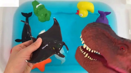 动物歌曲学习颜色和学习海洋动物名称儿童玩具视频