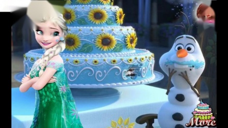冰冻发烧生日蛋糕迪斯尼公主安娜的生日女孩游戏