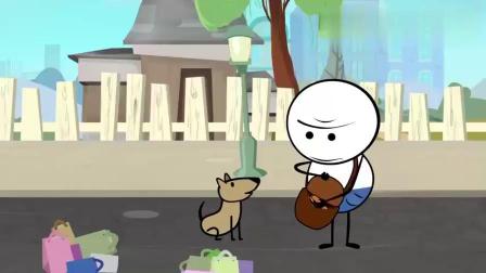 创意铅笔动画：铅笔人和小狗狗动画片！