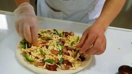 辣味大虾披萨的做法花式披萨培训