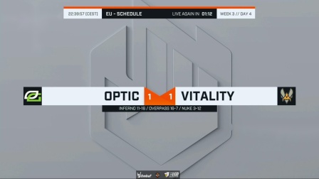 OPTIC vs Vitality ECS S7常规赛 BO3 第三场 4.29