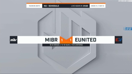 MIBR vs eUnited ECS S7常规赛 BO3 第三场 5.15
